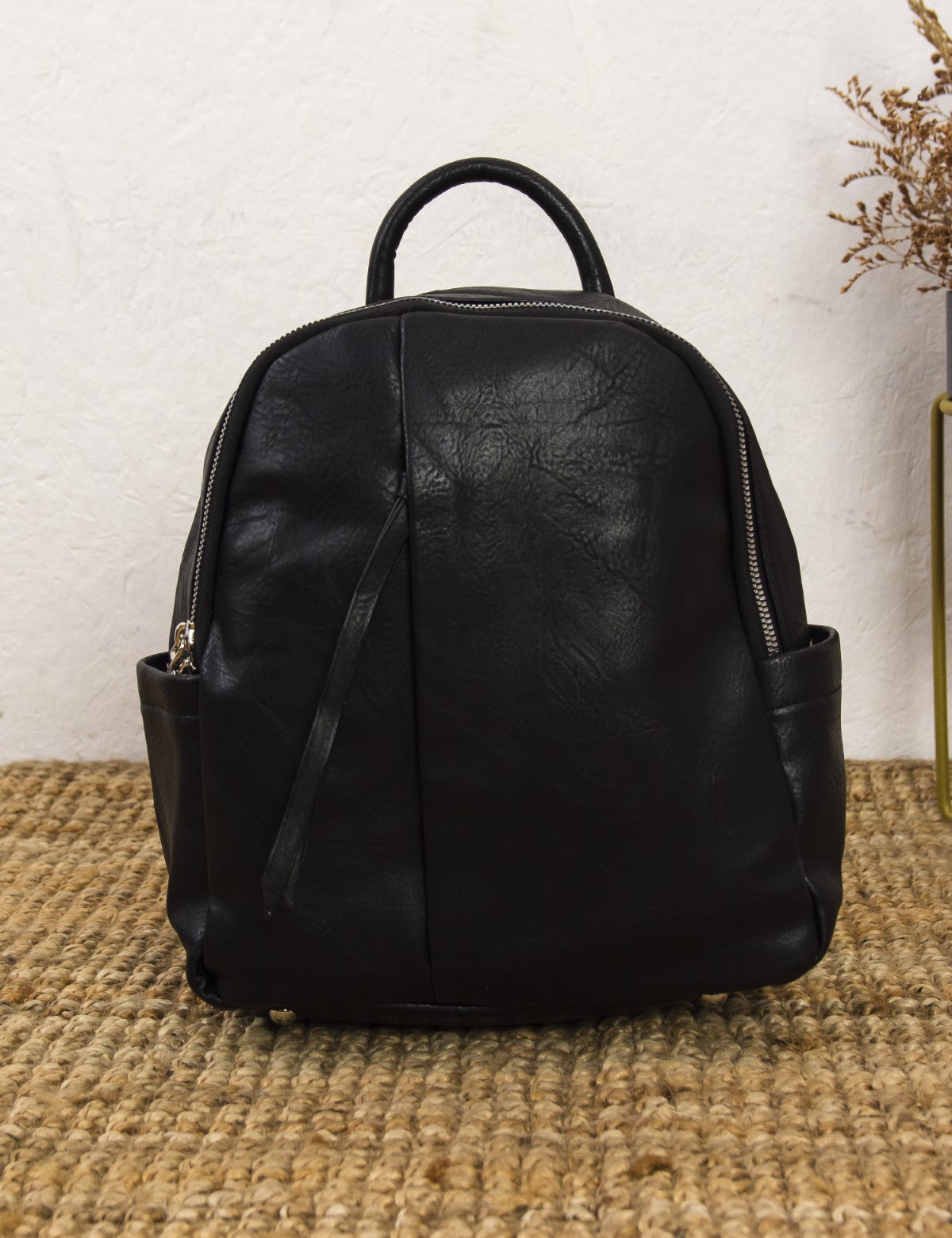 Huxley and Grace Γυναικειο μαυρο mini Backpack δερματινη CK5690